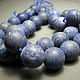 Lapis lazuli with pyrite matte 12 mm. Beads1. Elena (luxury-fittings). Online shopping on My Livemaster.  Фото №2