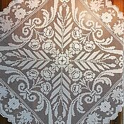 Для дома и интерьера handmade. Livemaster - original item TABLECLOTHS: Tablecloth in lace fillet technique. Italy.Vintage. Handmade.