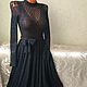 Elegant dress 'Bride-3' in black. Dresses. hand knitting from Galina Akhmedova. My Livemaster. Фото №6