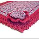 Multicolored Rug Handmade Burgundy Rug. Floor mats. knitted handmade rugs (kovrik-makrame). Online shopping on My Livemaster.  Фото №2