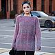Мохеровый свитер-оверсайз. Свитеры. Nataly-knit4you. Интернет-магазин Ярмарка Мастеров.  Фото №2