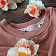 Cotton sweatshirt with voluminous sleeves in peach color. Sweatshirts. ivavavilonskaya. My Livemaster. Фото №4