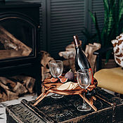 Для дома и интерьера handmade. Livemaster - original item Wine table with folding legs made of Siberian Cedar #VN1. Handmade.