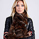 Fox fur scarf brown/black. Scarves. Forestfox. Family Fur Atelier. Online shopping on My Livemaster.  Фото №2