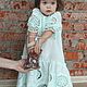 Dress for a little girl from a set of bow family'Menta Mamma', Dresses, Moscow,  Фото №1