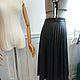 Юбка плиссе из кожи иск. Юбки. Lemodress- sale. Ярмарка Мастеров.  Фото №4