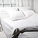White bedding. White duvet cover. White Linen Duvet Cover Set. Bedding sets. Daria. Unique linen bedding sets. My Livemaster. Фото №4
