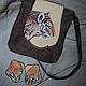 Leather bag with tiger, Classic Bag, Chernomorskoe,  Фото №1