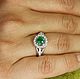 Emerald Engagement Ring, Gold Split Shank Ring, Anniversary Ring May B. Rings. JR Colombian Emeralds (JRemeralds). My Livemaster. Фото №5