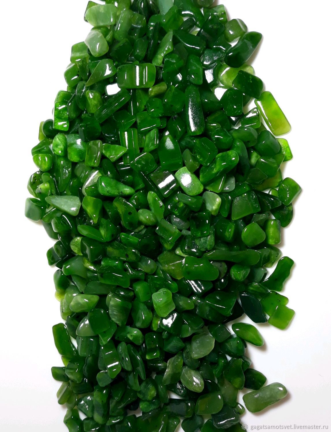 Jade (crumb 10- 25 mm),Diving offshore m- nie, Polar Urals, Minerals, St. Petersburg,  Фото №1