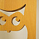Night lamp in the nursery Owl. Natural wood. Nightlights. clever wood (clever-wood). My Livemaster. Фото №5
