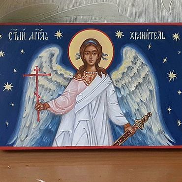Икона святой Ангел Хранитель.. . Картины и панно ручной работы - Ярмарка Мастеров Картины и панно ручной работы. Ярмарка Мастеров - ручная работа Икона святой Ангел Хранитель.. Handmade.