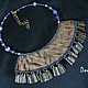 Колье Blue. Колье. Ярина Яриловец (dee-jewelry). Ярмарка Мастеров.  Фото №6
