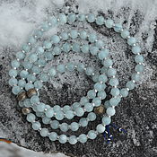 Фен-шуй и эзотерика handmade. Livemaster - original item VIDEO Rosary of blue beryl, luxury prayer beads for meditation. Handmade.