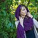 Purple scarf. Scarves. SweetMarket. My Livemaster. Фото №5