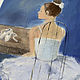 Order 'Before the release' acrylic painting (ballerina, blue). Nadezda Perova. Livemaster. . Pictures Фото №3