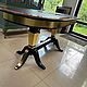 Стол обеденный из дерева с позолотой и инкрустацией. Столы. Mart__furniture. Ярмарка Мастеров.  Фото №13