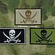 Patch 'Jolly Roger' (sand. black. olive). Subculture Attributes. Beloretskie Patches. Online shopping on My Livemaster.  Фото №2