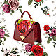 Эксклюзивная авторская сумка вышитая бисером « Аutumn rose». Классическая сумка. ALEXANDRA TOKAREVA. Интернет-магазин Ярмарка Мастеров.  Фото №2