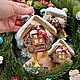 Ватная игрушка на елку Избушка на курьих ножках ручной работы, Елочные игрушки, Югорск,  Фото №1