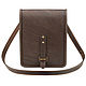Leather bag 'Makar' (brown), Tablet bag, St. Petersburg,  Фото №1