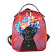 Black leather backpack with wild flowers', Backpacks, St. Petersburg,  Фото №1