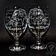 THE KING AND THE CLOWN. A couple of beer glasses. Wine Glasses. ArtGraving. Online shopping on My Livemaster.  Фото №2