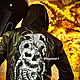 Джинсовая куртка с черепом skull Эксклюзив. Верхняя одежда мужская. Ольга  (nigelolart). Ярмарка Мастеров.  Фото №8