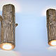  Набор настенных деревянных светильников, бра из дерева, Бра, Киев,  Фото №1