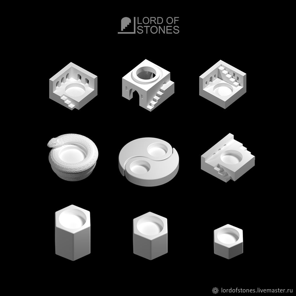 Подсвечник LORDOFSTONES для чайных свечей в интернет-магазине Ярмарка ...