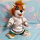 Cat. Theatrical tablet doll for a performance, Puppet show, Voronezh,  Фото №1
