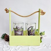 Подарочный набор из 2х стаканов для латте и капучино