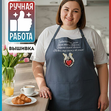 Для дома и интерьера ручной работы. Ярмарка Мастеров - ручная работа Подарок девушке, женщине Оригинальный фартук в подарок девушке,женщине. Handmade.