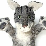 Куклы и игрушки handmade. Livemaster - original item A toy on the hand of a cat, a puppet for a puppet theater. Handmade.