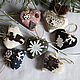 Small Christmas toys of linen,set of 7 PCs, Christmas decorations, Moscow,  Фото №1