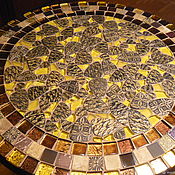 Для дома и интерьера handmade. Livemaster - original item A wrought-iron table with a mosaic 