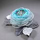 Windy Rose Brooch - Handmade flower made of fabric. Brooches. ms. Decorator. My Livemaster. Фото №4