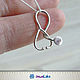 Medical jewelry Doctor Gift stethoscope necklace Nurse Jewelry charm. Necklace. JeweLake. My Livemaster. Фото №4