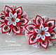 Scrunchie Festive style kanzashi, Hairpins and elastic bands for hair, Chernogolovka,  Фото №1