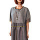 Light boho dress of a loose cut made of linen with viscose with lace, Dresses, Colmar,  Фото №1