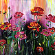 Oil painting with red poppies, Pictures, Moscow,  Фото №1