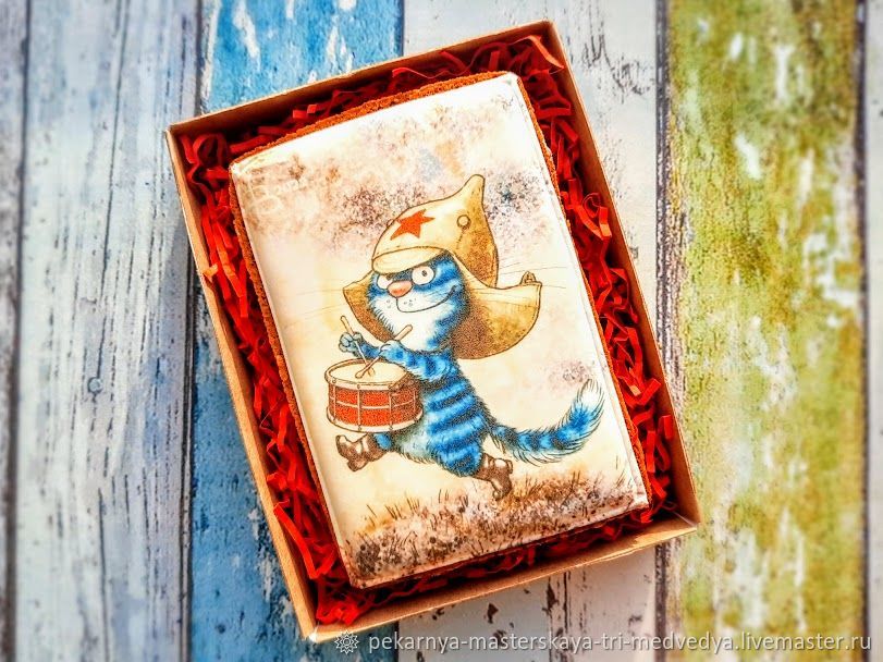 Пряник- подарок на 23 февраля  "Синие коты", Набор пряников, Санкт-Петербург,  Фото №1