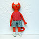 Big red cat with a set of clothes. Stuffed Toys. Little Twins by Yana Vertoprakhova. My Livemaster. Фото №5