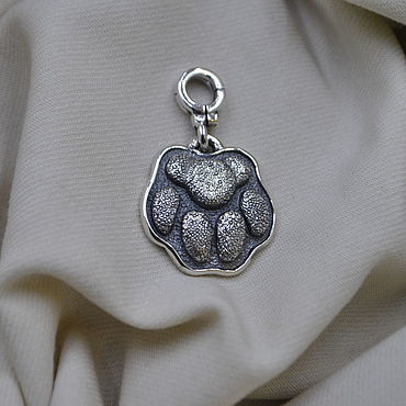 Зоотовары ручной работы. Ярмарка Мастеров - ручная работа Кулон/адресник "Лапка 2". Handmade.