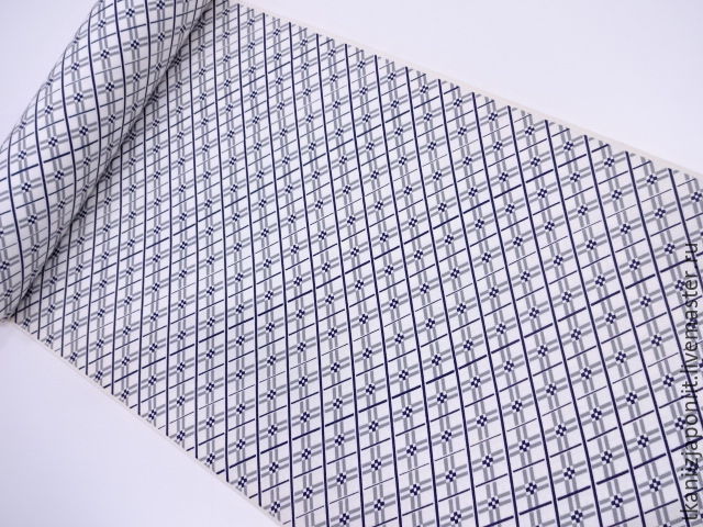 Japanese silk 'Geometric print', Fabric, Krasnodar,  Фото №1