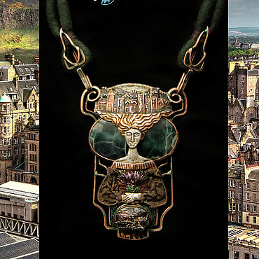 Украшения ручной работы. Ярмарка Мастеров - ручная работа "The Spirit of Old Edinburgh" колье. Handmade.
