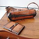 Leather bag and document cover with engraving for Oli. Classic Bag. Inella-more leather bags/. My Livemaster. Фото №6