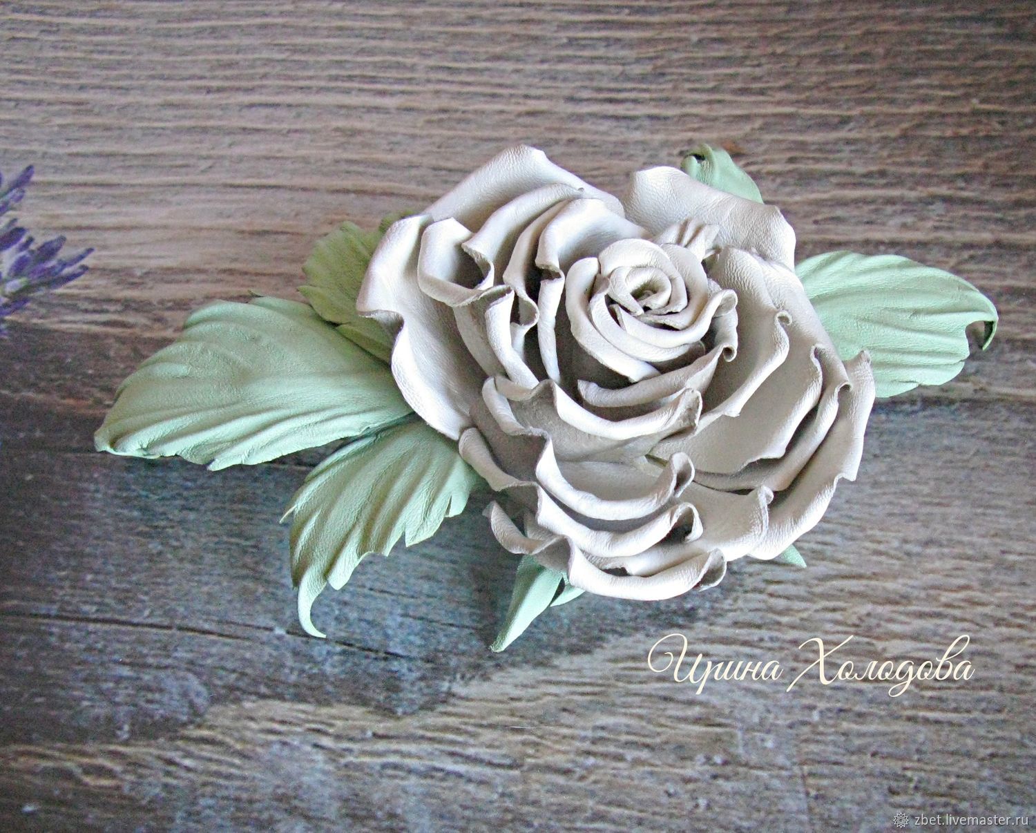 Украшение из кожи. Роза купить в интернет-магазине Ярмарка Мастеров по ...