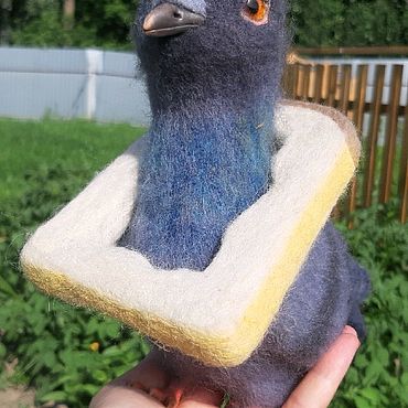 Куклы и игрушки ручной работы. Ярмарка Мастеров - ручная работа Игрушка валяная Голубь. Handmade.