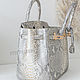 Заказать Сумка в стиле Hermes Birkin из кожи питона белое золото. PYTOSHASHOP. Ярмарка Мастеров. . Классическая сумка Фото №3